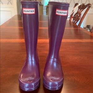 Girls’ Purple Hunter Boots